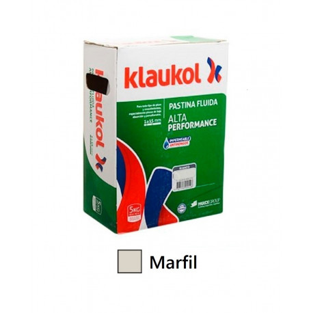Pastina Klaukol Marfil para porcleanato Bolsa 5 kg.